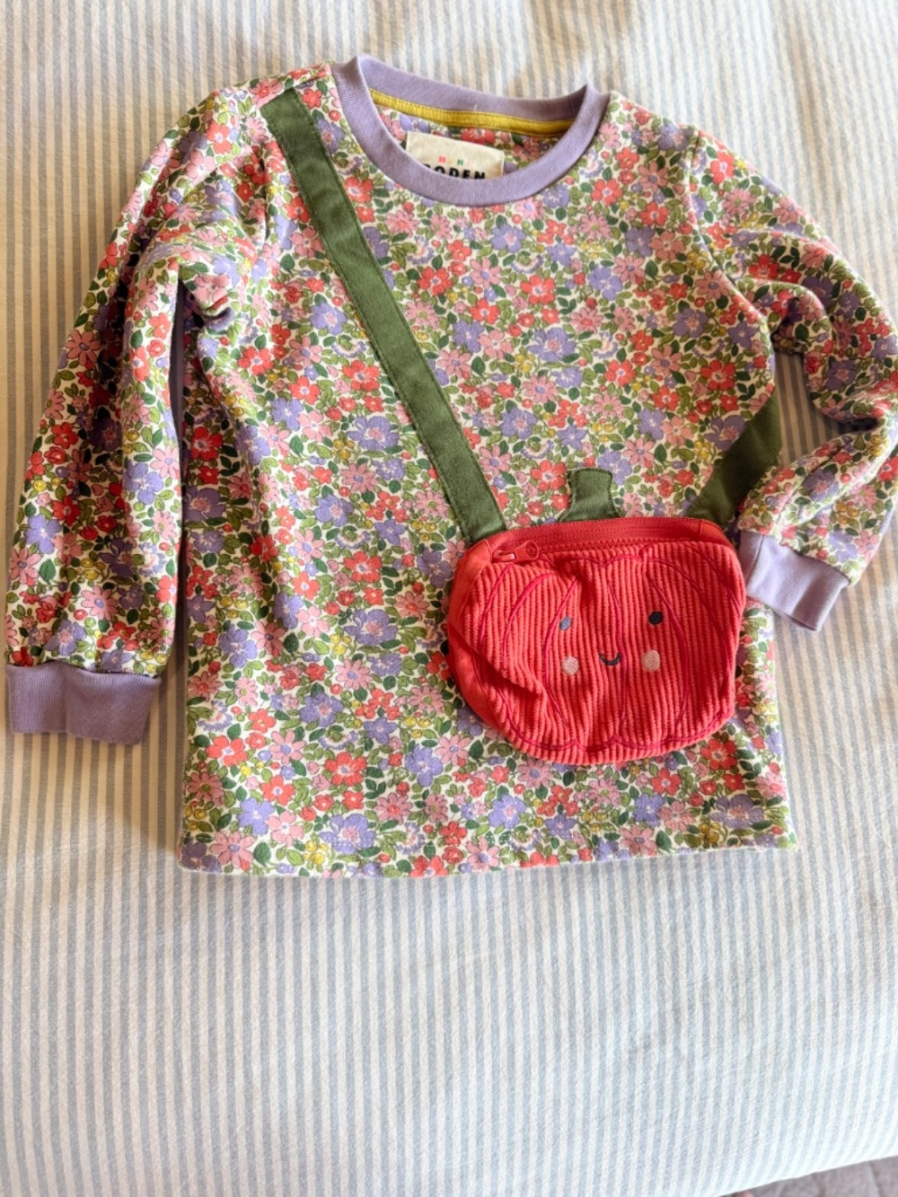 🍃🧡Mini Boden Pumpkin Tunic💜🍁 (5-6y) - Picture 6 of 8